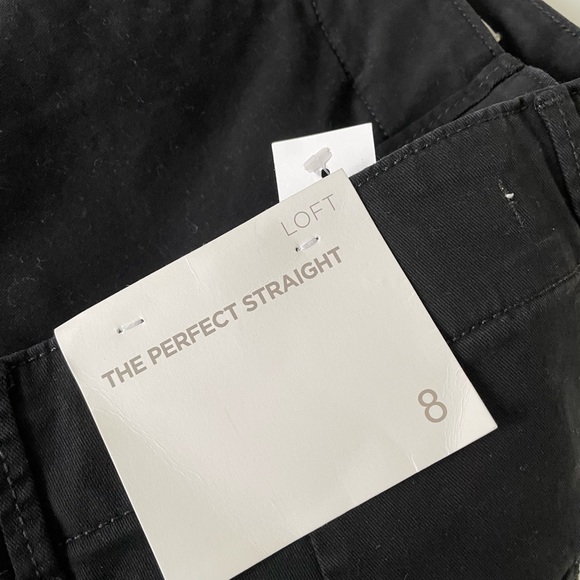 Loft perfect straight pant washed twill - Picture 5 of 6